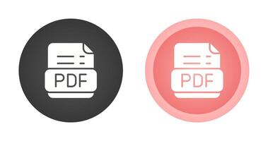 PDF formato vettore icona