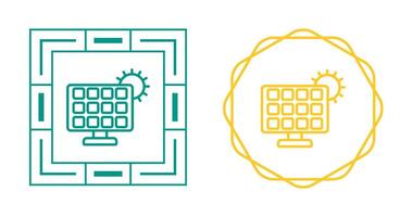 solare pannello caricabatterie vettore icona