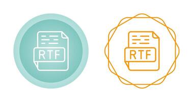 rtf vettore icona