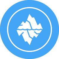 icona del vettore del ghiacciaio