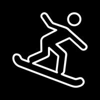 Snowboard vettore icona