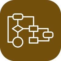 icona del vettore del diagramma di flusso