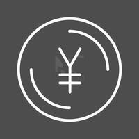 yen simbolo vettore icona