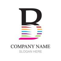 lettera B logo disegno, lettera B logo, B logo, il branding identità aziendale B logo vettore design modello