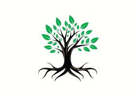 creativo e minimo astratto albero logo vettore modello. eco verde albero logo. natura albero vettore illustrazione