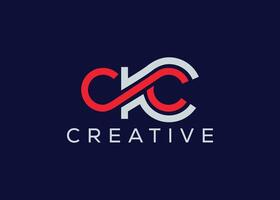 minimalista lettera c K c logo design vettore modello. creativo moderno c K c logo