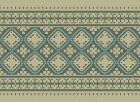 attraversare cucire. geometrico etnico modelli. design per saree, patola, sari, dupata, vyshyvanka, rushnyk, dupata, vestiario, tessuto, batik, maglieria, ricamo, ikkat, pixel modello. tradizionale design. vettore