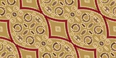 ikat floreale paisley ricamo su bianca sfondo.ikat etnico orientale modello tradizionale.azteco stile astratto vettore illustrazione.disegno per trama, tessuto, abbigliamento, avvolgimento, decorazione, sciarpa, tappeto