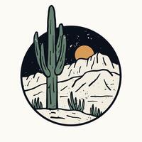 il Visualizza di sedona selvaggio deserto Vintage ▾ design con grunge illustrazione vettore