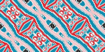 cravatta tintura modello senza soluzione di continuità australiano aborigeno modello motivo ricamo, ikat ricamo vettore design per Stampa struttura tessuto saree sari tappeto. kurta vettore patola saree