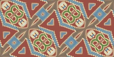 africano ikat paisley ricamo. geometrico etnico orientale senza soluzione di continuità modello tradizionale sfondo. azteco stile astratto vettore illustrazione. design per struttura, tessuto, vestiario, avvolgere, tappeto.