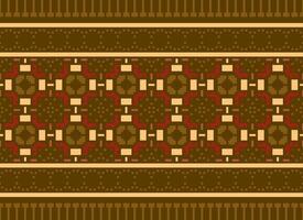 attraversare cucire. geometrico etnico modelli. design per saree, patola, sari, dupata, vyshyvanka, rushnyk, dupata, vestiario, tessuto, batik, maglieria, ricamo, ikkat, pixel modello. tradizionale design. vettore