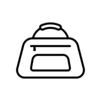 sport Borsa icona vettore design modello nel bianca sfondo