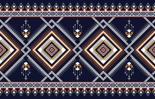 etnico astratto ikat arte. senza soluzione di continuità modello nel tribale, popolare ricamo, e messicano stile. azteco geometrico arte ornamento print.design per tappeto, sfondo, vestiario, avvolgere, tessuto, coperchio, tessile vettore