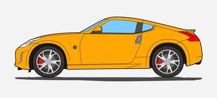 nissan z coupe auto lato Visualizza vettore