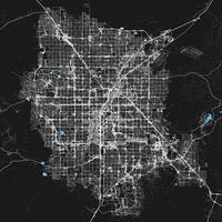 carta geografica di las Las Vegas, Nevada, Stati Uniti d'America vettore