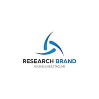 ricerca marca logo design vettore