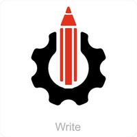 creatività e matita icona concetto vettore