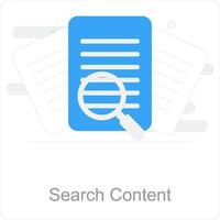 ricerca soddisfare e documento icona concetto vettore