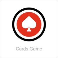 carte gioco e carta icona concetto vettore