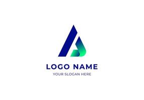 logo lettera iniziale un, monogramma grassetto sans serif logo design. modificabile colore vettore