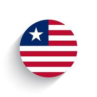 nazionale bandiera di Liberia icona vettore illustrazione isolato su bianca sfondo.