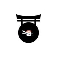 vettore di stampa logo per Sushi. icona vettore design modello nel bianca sfondo.