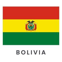 bandiera di Bolivia vettore illustrazione isolato su bianca sfondo.