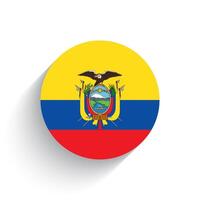 nazionale bandiera di ecuador icona vettore illustrazione isolato su bianca sfondo.