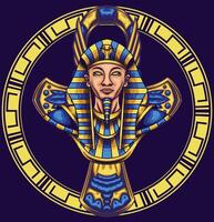 vettore illustrazione di antico Faraone