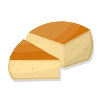 cibo ingrediente Cheddar formaggio cartone animato illustrazione vettore