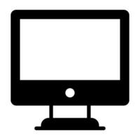 un' glifo disegno, icona di del desktop vettore