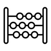 un schema disegno, icona di abaco vettore
