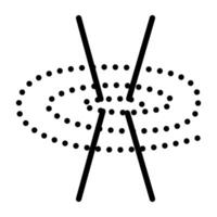 un' moderno tecnologia icona di cromosoma vettore