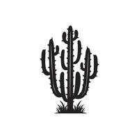 cactus albero collezione flora design vettore arte.