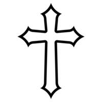 cartello cristianesimo, attraversare cristiano religione, crocifisso cattolico fede, Gotico crocifisso vettore