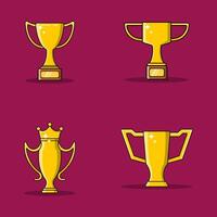 gratuito illustrazione vettore grafico di trofeo collezione. Perfetto per il campione, concorrenza, eccetera.