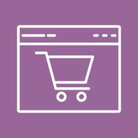e-commerce sito web vettore icona