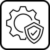 protetta sistema vettore icona