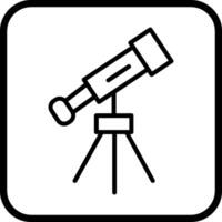 icona di vettore del telescopio