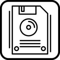 floscio disco vettore icona
