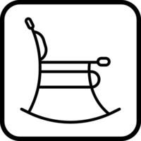 confortevole sedia vettore icona
