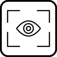 occhio scansione vettore icona