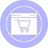 e-commerce sito web vettore icona