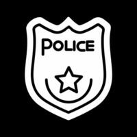 polizia distintivo io vettore icona