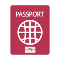 passaporto icona logo vettore design modello