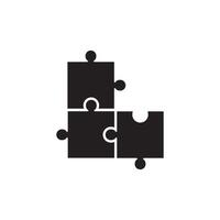 puzzle icona vettore design modello