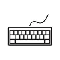 tastiera icona vettore design modello