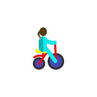 bambino piccolo bicicletta icona vettore design modelli