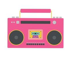 piatto retrò nastro registratore per Audio cassette, musica centro, nastro registratore clipart vettore